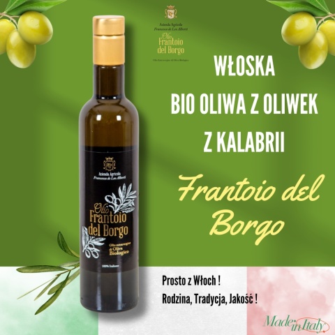 Bio oliwa z oliwek 0,5L z certyfikatem