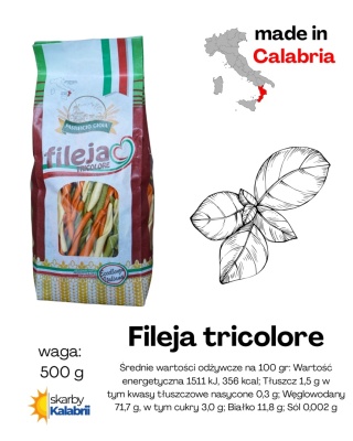 Fileja tricolore 500gr