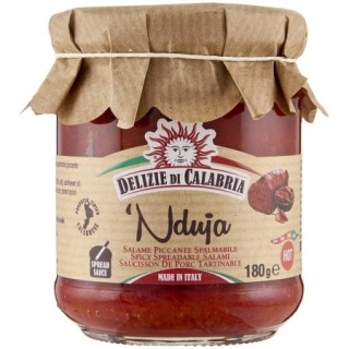 Nduja Pikantna kiełbasa wieprzowa do smarowania 180gr