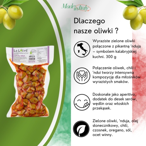 Oliwki zielone z Ndują 300g