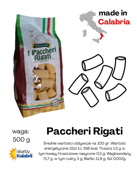Paccheri Rigati 500gr