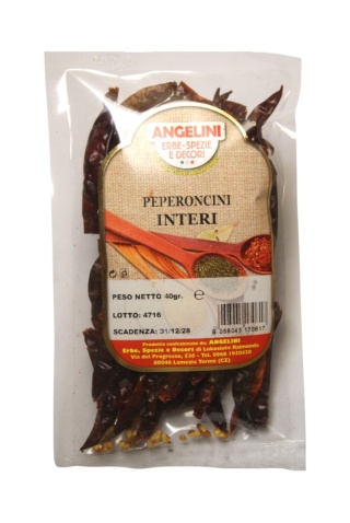 Peperoncini interi 40gr