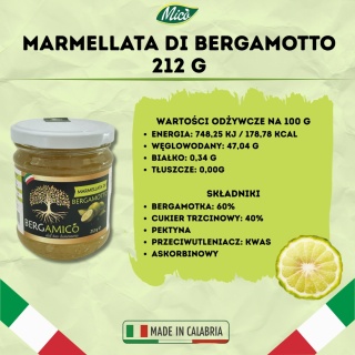 Marmolada z Bio Bergamotki 212g