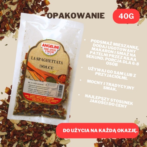 Spaghettata dolce 40gr Spaghettata dolce 40gr