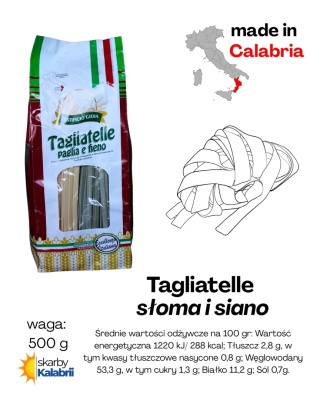 Tagliatelle "słoma i siano" 500gr
