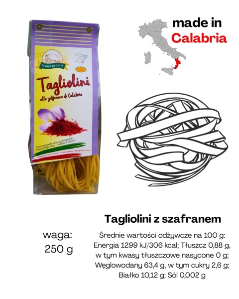 Tagliolini z szafranem 250gr