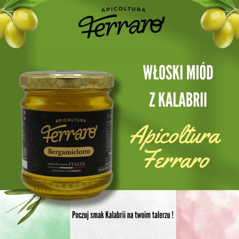 Miód wielokwiatowy z bergamotką 250g